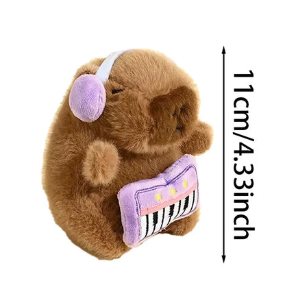 Kawaii Plush Capybara Keychain – Cute Cartoon Capybara Pendant Backpack Accessory