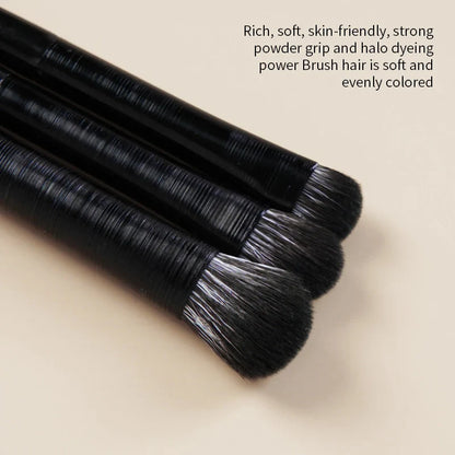 Natural Eye Makeup Brushes Set - Eyeshadow, Eyebrow, Contour, and Eyeliner Brushes for Women, Blending & Detail Tools