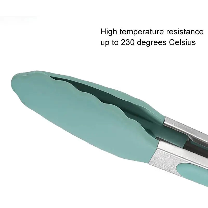 Versatile Non-Slip Food Grade Silicone Tong for BBQ & Kitchen - Creative Bread Serving Tool with a Secure Grip