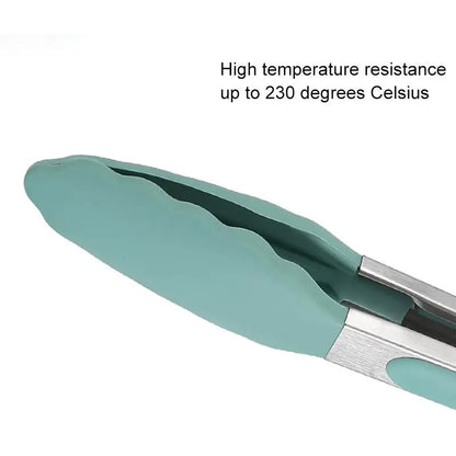 Versatile Non-Slip Food Grade Silicone Tong for BBQ & Kitchen - Creative Bread Serving Tool with a Secure Grip
