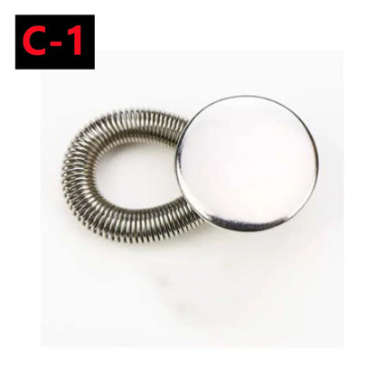 Adjustable Metal Button Extender for Jeans & Pants – Retractable Waistband Expander (1/5/10PCS Sewing Free)