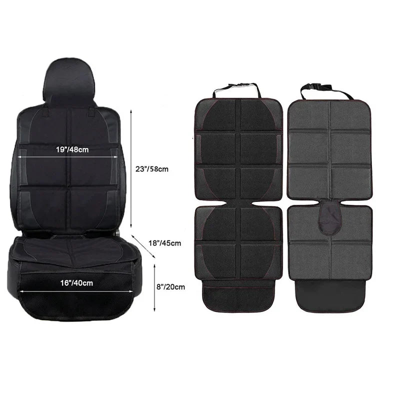 Tesla Model 3 Y Car Seat Cover Protector: Back Seat Cushion for Kids and Babies - Oxford PU Leather Protective Mat, Essential Accessories