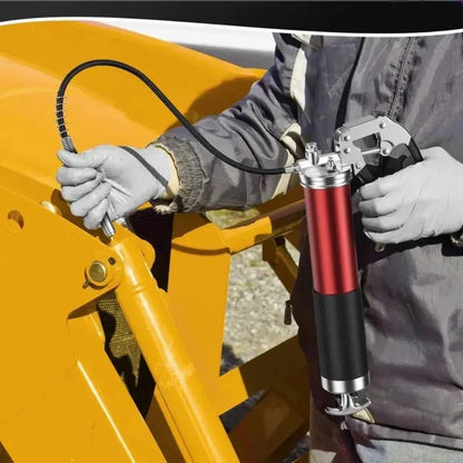7000PSI Manual Grease Gun Kit – Pistol Grip High-Pressure Pump with 400CC Coupler for Heavy-Duty Maintenance