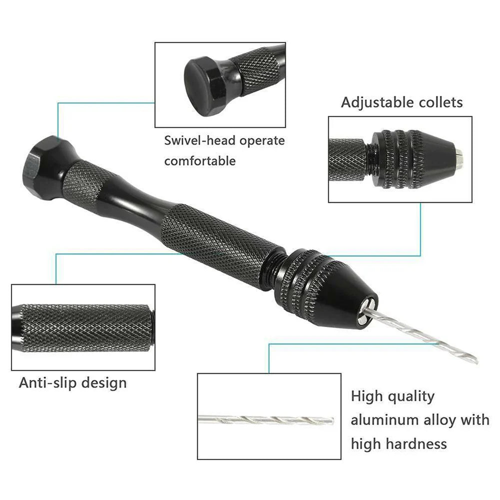 36Pcs Micro Hand Drill Bits Set – Mini Twist Drill Bits for PCB, Jewelry, Wood Craft & DIY Rotary Tool Accessories