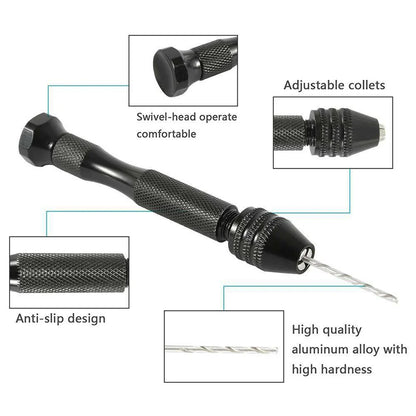 36Pcs Micro Hand Drill Bits Set – Mini Twist Drill Bits for PCB, Jewelry, Wood Craft & DIY Rotary Tool Accessories
