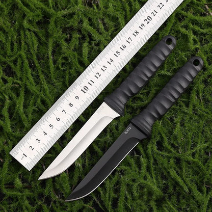 2024 Outdoor Survival Portable Knife - Sharp, High-Hardness Tactical Self-Defense Knife for Camping, Small Straight Knife