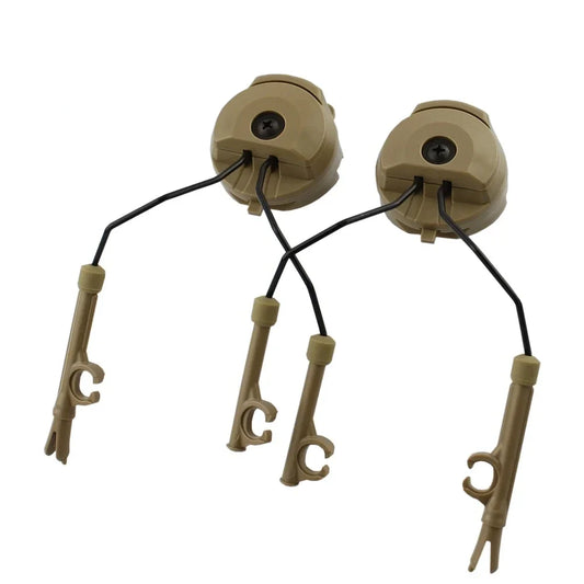 Tactical Headset Bracket – Ops Core Helmet ARC Rail Adapter Set for Comtac II Series Military Noise Cancelling Headset