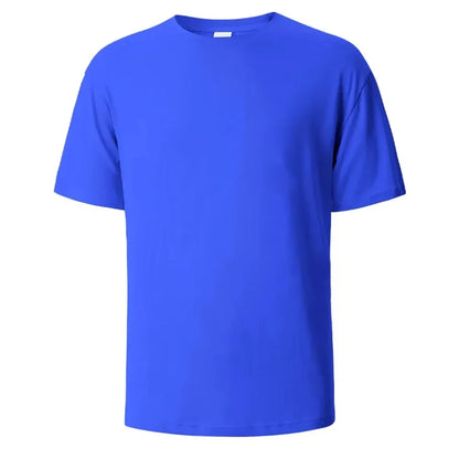 Heavyweight 100% Cotton T-Shirt - Thick Knit Round Neck Short Sleeve Tee 500/300g