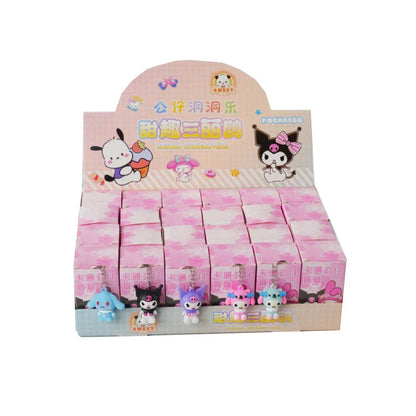 24PCS Tungtungtung Sahur Blind Box Toys — Tralala Shark, Bombardinocrocodilo Figures, Moveable Keychain Collectible Set