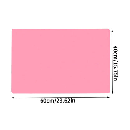 Silicone Table Protector Placemat 40x60cm – Heat Resistant, Waterproof, Non-Slip Mat for Kids Crafts & Kitchen Counter