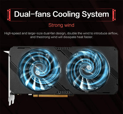 MLLSE AMD RX 5700 XT 8GB Graphics Card – GDDR6, 256Bit, PCI-E 4.0×16, 6+8Pin Radeon GPU for Gaming Video Card