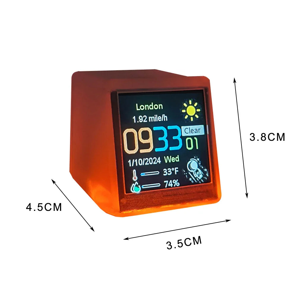 Bitcoin Price Tracker Nixie Tube Alarm Clock with RGB Lights, WiFi Weather Station, DIY Album & GIF Display