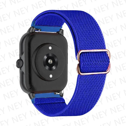 Nylon Elastic Watch Band for Amazfit GTS/GTR 4-3-2, Stratos & Bip Series – Bohemian Shiny Adjustable 20mm/22mm Strap