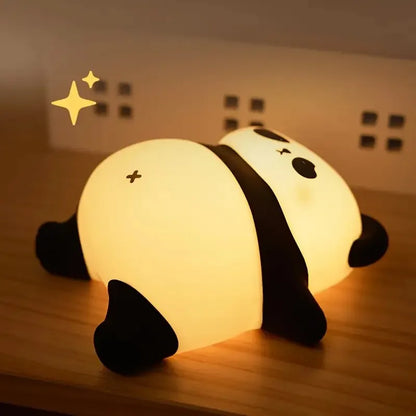 LED Silicone Rabbit Night Light – Touch Sensor Cute Animal Lamp, Bedroom & Kids Table Lamp, Home Decor Gift for Baby and Child