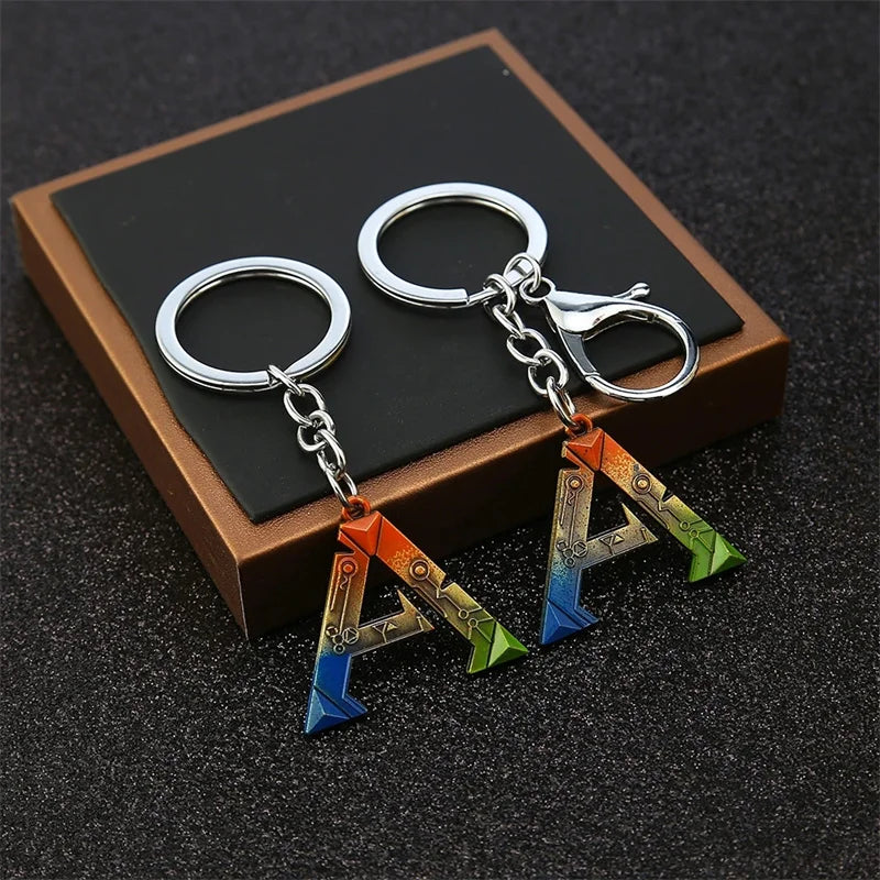 ARK Survival Evolved Logo A Metal Keychain – Game Inspired Alloy Keyring Pendant for Men & Women Car Bag Key Holder Gift