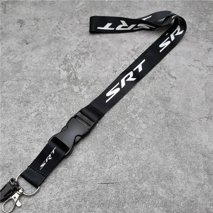 Black Neck Strap Lanyard – JDM Style Key, Phone & ID Card Holder for Car Accessories