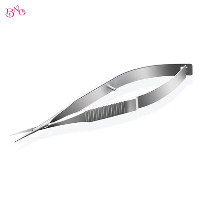 Stainless Steel Eyebrow Makeup Scissors – Curved & Straight Cuticle Trimmer Beauty Tool