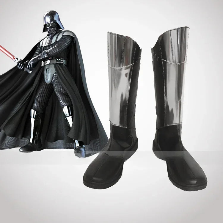 SW Cosplay Boots – Darth Vader, Anakin, Luke Skywalker, Obi-Wan, Darth Maul & Stormtrooper Shoes for Men’s Halloween Costume
