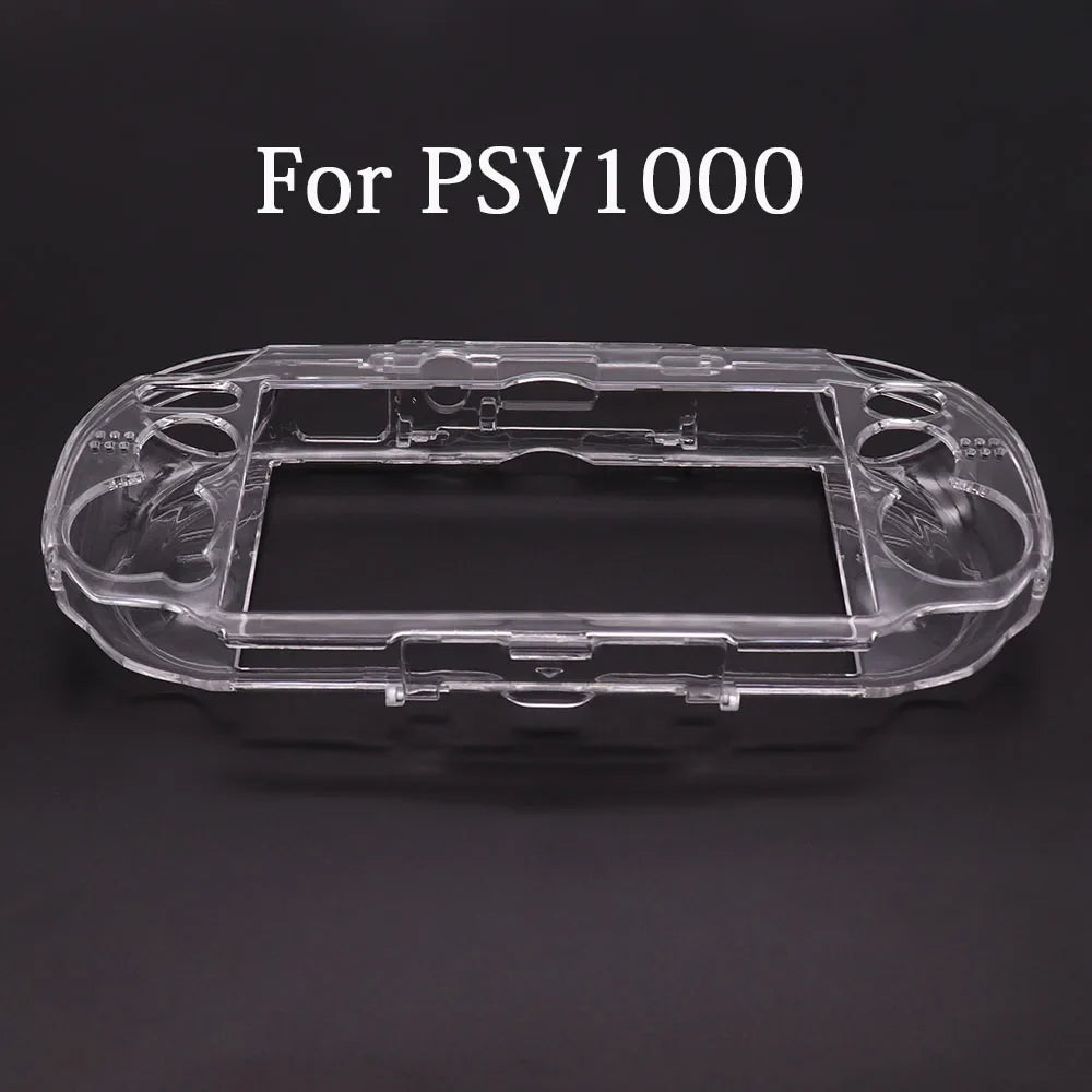 Clear Crystal Hard Shell Case for PS Vita & PSP | Transparent Protective Cover for PSV 1000/2000/3000