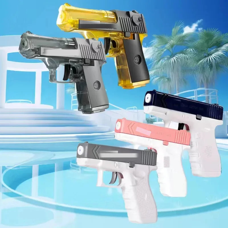 Summer Water Gun - High-Pressure Non-Electric Automatic Water Pistol Beach Toy for Kids