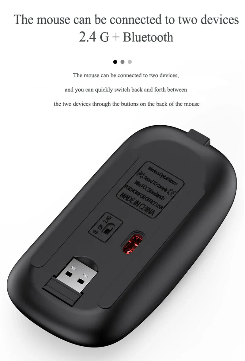 Bluetooth 5.0 & 2.4G Wireless Keyboard and Mouse Combo – Mini Multimedia Set for Laptop, PC, TV, iPad, MacBook, Android