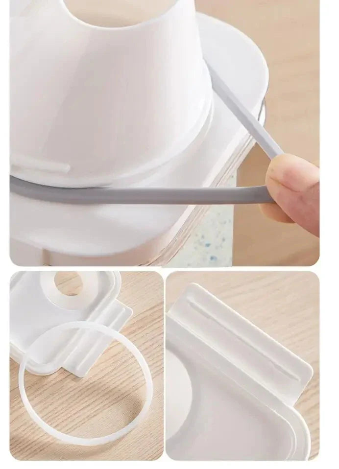Airtight Laundry Detergent Dispenser – Clear Powder & Liquid Storage Container with Lid Jar