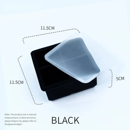 Silicone Large Ice Cube Molds – 2-Inch Big Ice Trays with Removable Lid, BPA-Free, Flexible & Stackable