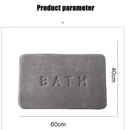 Anti-Slip Faux Cashmere Memory Foam Carpet – Super Absorbent Coral Fleece Floor Mat for Kitchen, Living Room & Bathroom