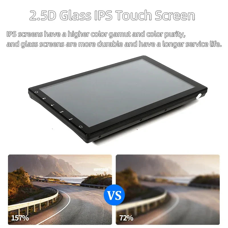 9-Inch Car Radio Multimedia Player — IPS Touch Screen with CarPlay, Android Auto, Bluetooth, AUX & MirrorLink Universal