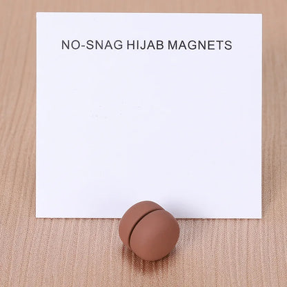 WLP Magnetic Hijab Clips - Solid Color Round Strong Magnet Pins for Silk Scarves Shawls Turban Accessories