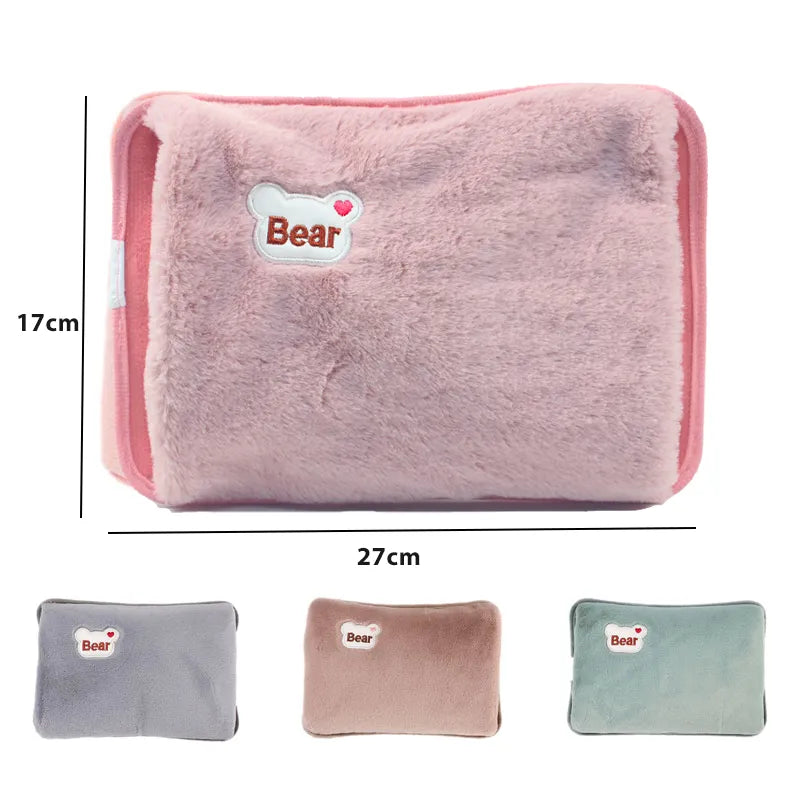 Rechargeable Electric Hot Water Bag - Soft Hand Warmer with EU Plug - Reusable and Convenient Pocket-Sized Warmth for Winter