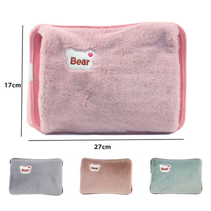 Rechargeable Electric Hot Water Bag - Soft Hand Warmer with EU Plug - Reusable and Convenient Pocket-Sized Warmth for Winter