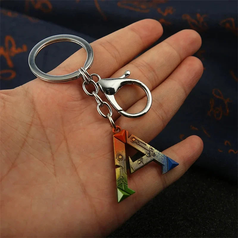 ARK Survival Evolved Logo A Metal Keychain – Game Inspired Alloy Keyring Pendant for Men & Women Car Bag Key Holder Gift