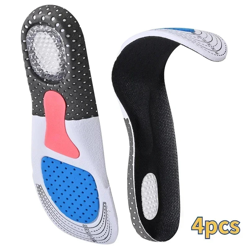 Orthopedic Insoles for Feet – Arch Support & Plantar Fasciitis Relief, Silicone Shock-Absorbing Running Cushion