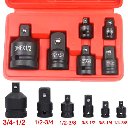 Impact Socket Adapter Set - 1/4 3/8 1/2 3/4 Inch Chrome Vanadium Steel Ratchet Reducer Extensions