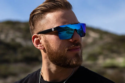 NEW Luxury Brand Mirrored Polarized Sunglasses — Men’s Sport Goggles with UV400 Protection & Case