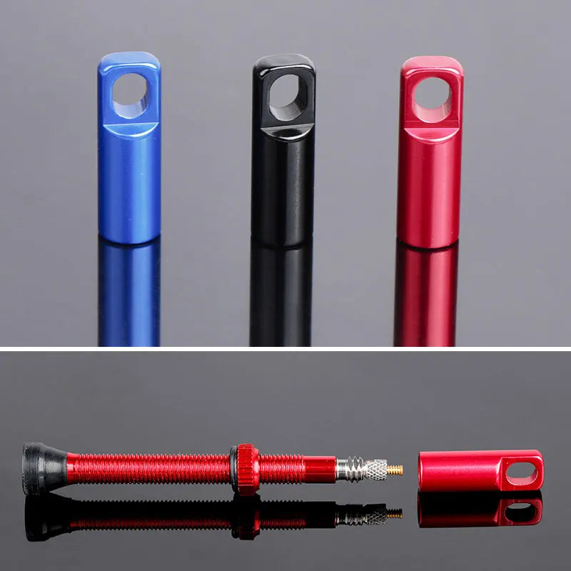 Deemount 2-in-1 Presta Valve Caps & Core Tool — CNC Alloy Lightweight Bicycle Valve Nipple (10/4/2PCS)