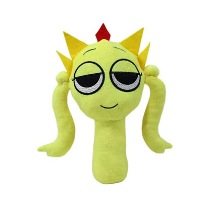 Sprunki Plush Toy Set Soft Cartoon Stuffed Animal Plushies Collectible Game Character Dolls Gift for Fans Birthday & Christmas Present
