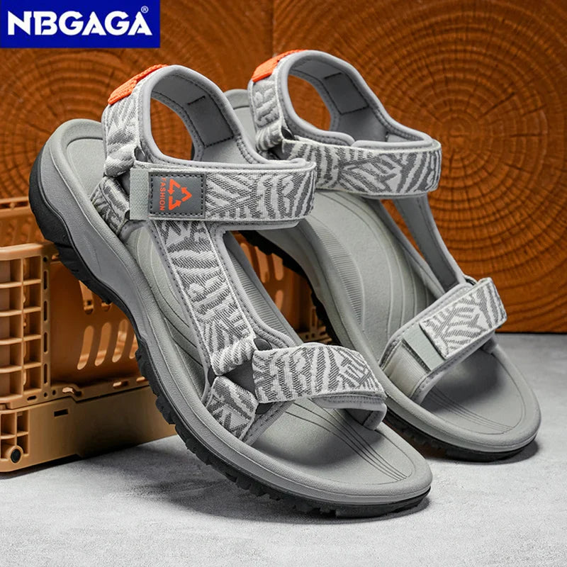 Men’s Classic Hiking Sport Sandals – Lightweight Breathable Open-Toe Beach & Travel Shoes | Comfortable Summer Walking Leisure Sandals