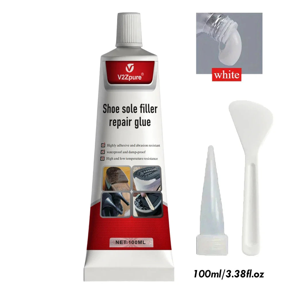 Shoe Sole Repair Glue Kit - Waterproof Quick-Dry Adhesive for Crack Filling and Wear-Resistant Repair