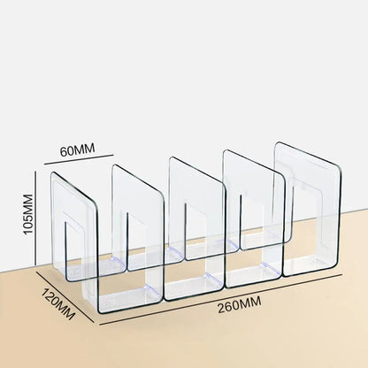 Multi-Function Bookshelf & Bookend Organizer – Desk Stand for Books, Magazines, CDs, Files, School & Office Supplies