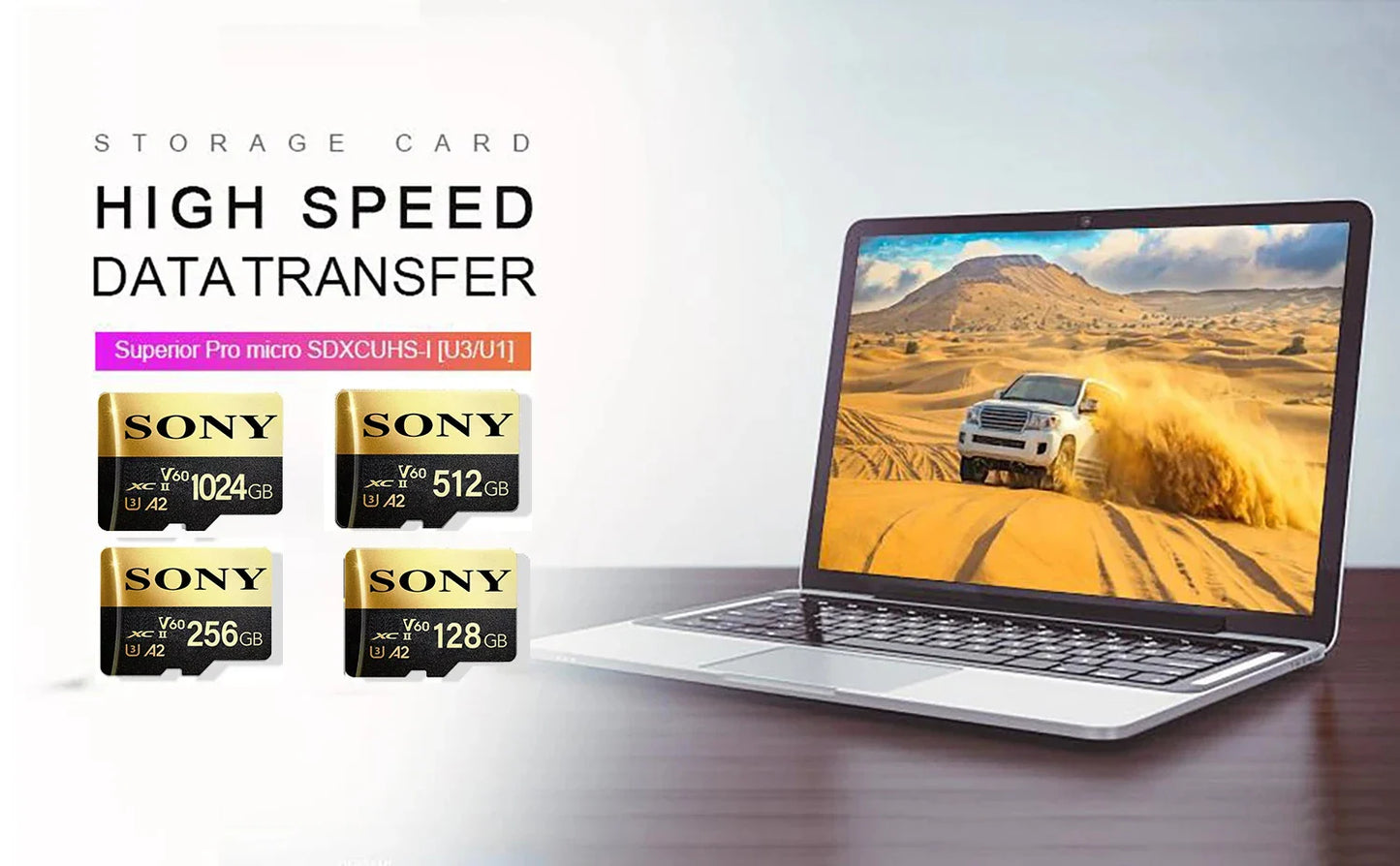 Sony Ultra Micro SD Card – 128GB/256GB/512GB/1TB A2 U3 V30 TF Memory Card for Phone & Computer