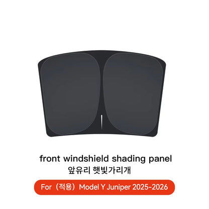 Tesla Model 3/Y Highland Juniper 2026 Side Window Sunshade with Suction Cups – Car Sun Protection Cloth Cover Accessory
