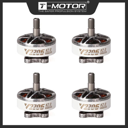 T-MOTOR T-HOBBY V2306 V2.0 5" Freestyle FPV Racing Drone Motor – 4-6S Brushless KV1950/KV2400 for FPV Freestyle