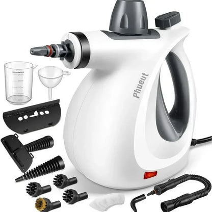 Pressurized Handheld Multi-Surface Steam Cleaner – 12-Piece Accessory Kit, Multi-Purpose Natural Steamer