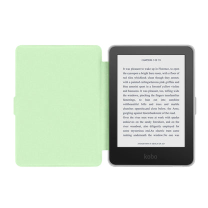 Kobo Clara 2E Case with Screen Protector — 6" Auto Sleep Leather Magnetic Cover & Transparent Acrylic Funda