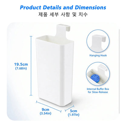 iLMH Toilet Bowl Cleaner Dispenser - Hanging Slow-Release Tank Replacement Cleaning Buffer Box