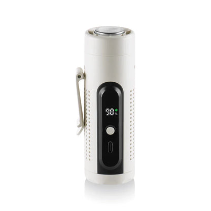 2026 3-in-1 Semiconductor ICE Cooling Turbo Fan – Portable USB Handheld Neck & Waist Mini Fan with LED Display 3000mAh Brushless Motor