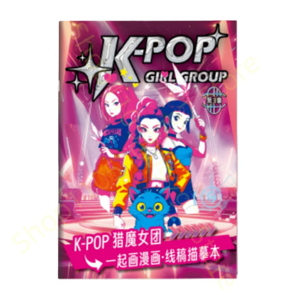 2025 KPop Demon Hunter Coloring Book – Line Drawing Picture Book, Painting Activity for Kids, Birthday Gift