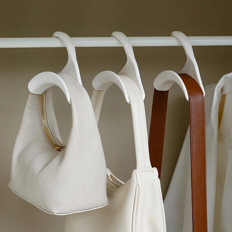 5 Piece Bag Hanger Hook Set - Handbag, Hat, Scarf Storage Rack, Wardrobe Backpack Hook, Handbag Holder